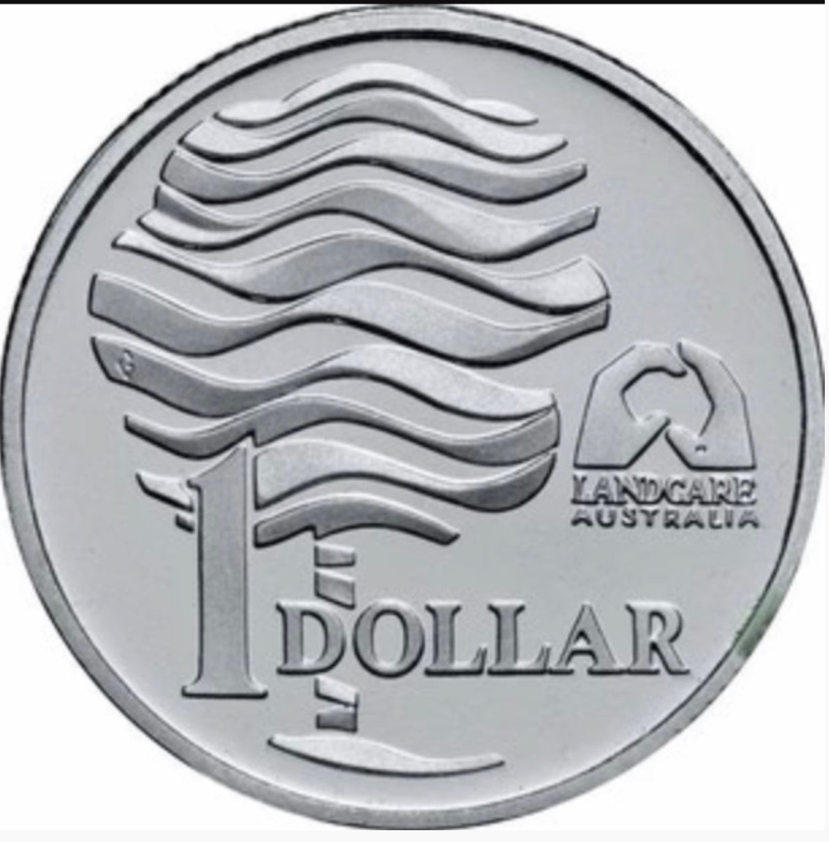 1993 Australian $1 Landcare Sterling Silver Proof Coin
