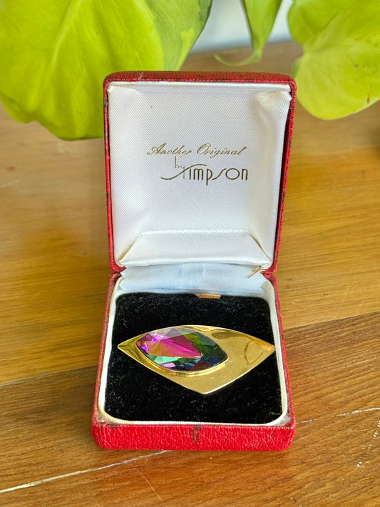 Donald Simpson Brooch | Mid-Century Australian Costume Jewellery in Original “Originals by Simpson” Box