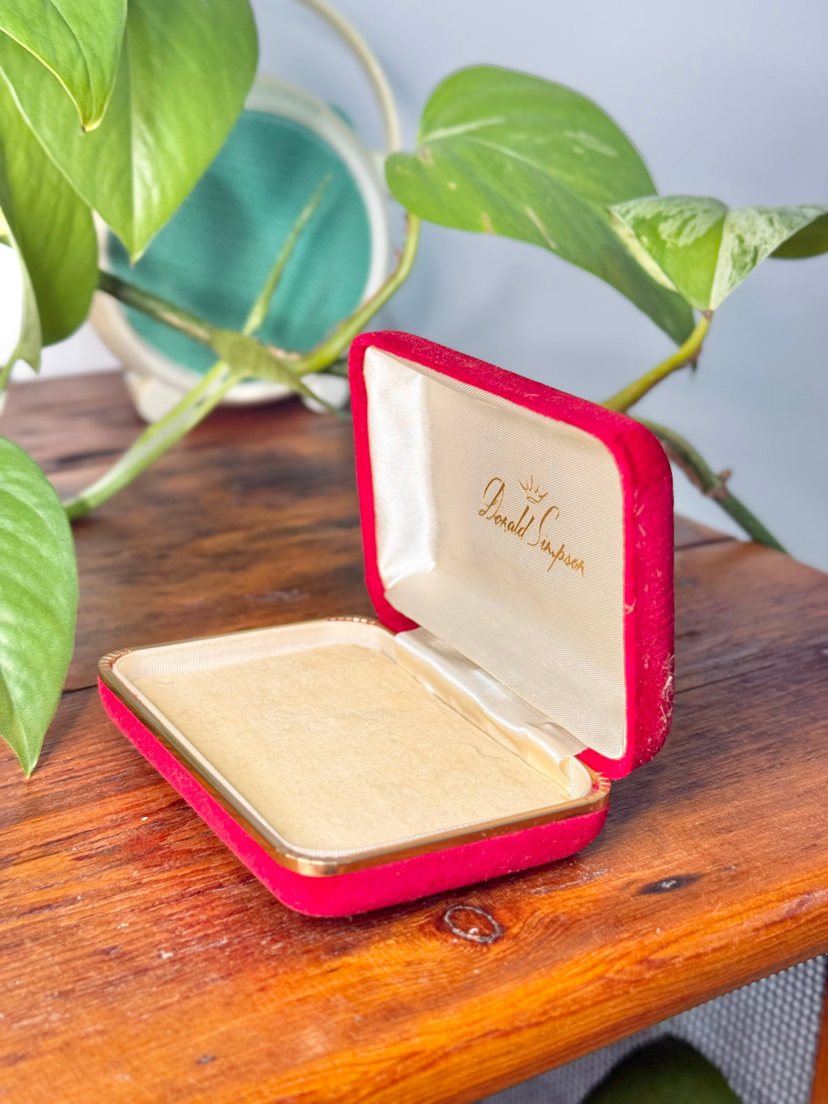 Red Velvet Jewellery Display Box | Donald Simpson
