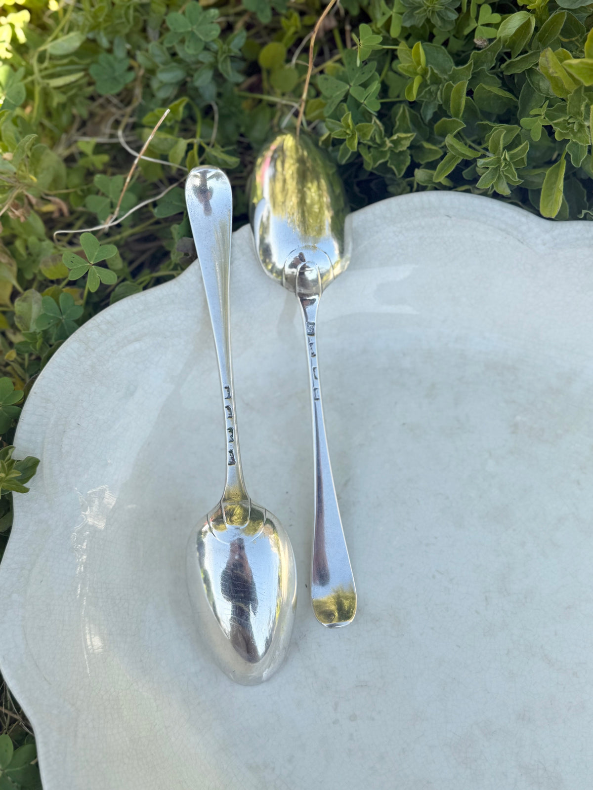 Hallmarked Sliver Serving Spoons | 1781 George Smith III London