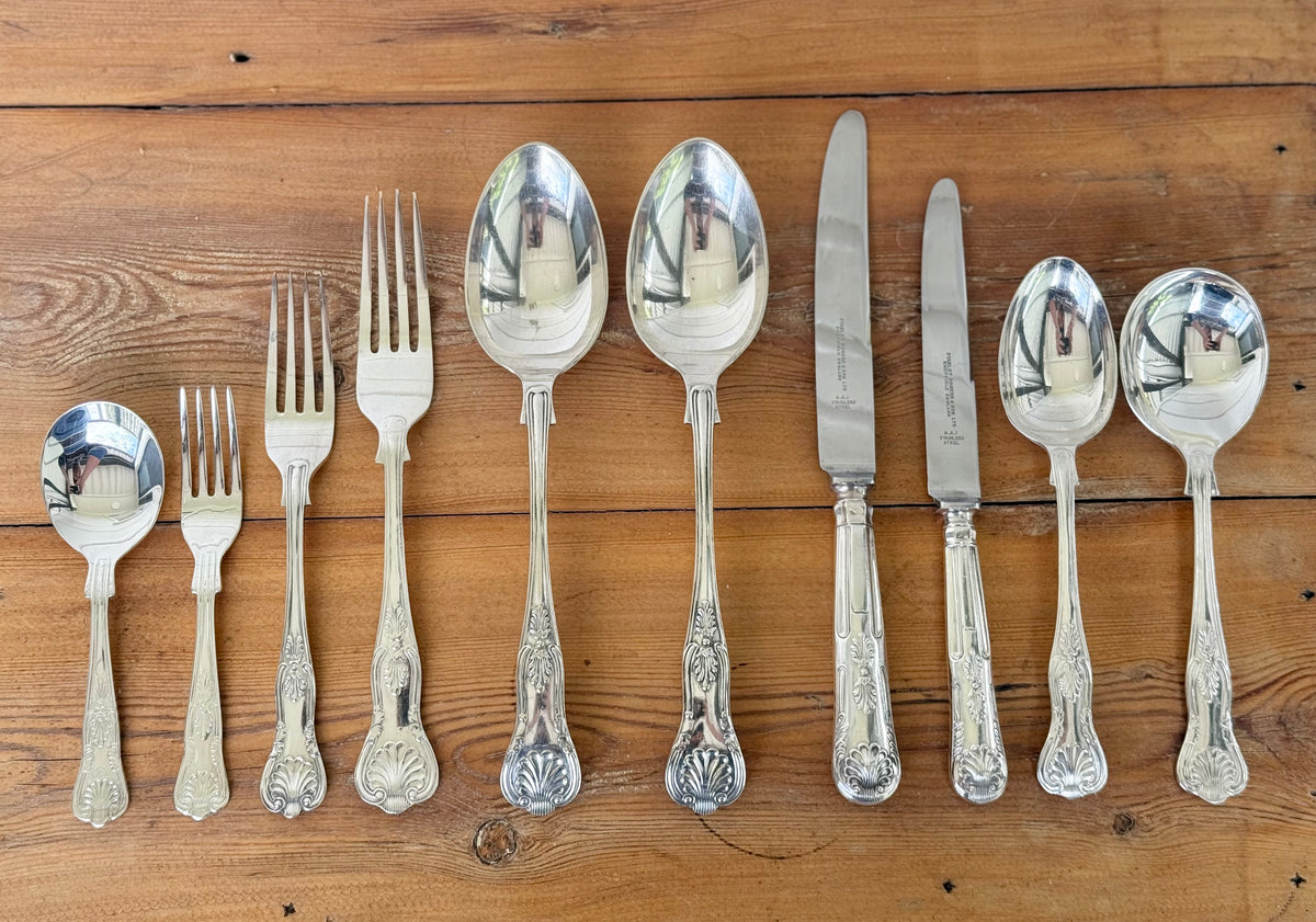 Stanley Rogers King’s Pattern Silver Plated Cutlery Set – 38 Piece Service