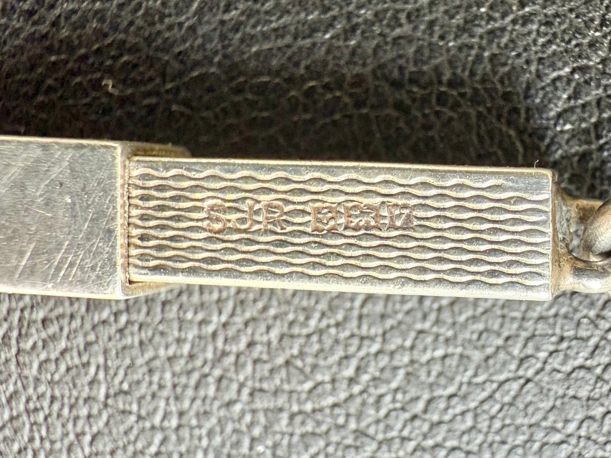 Hallmarked Sterling Silver retractable Cocktail Swizzel Stick | 1970 S J Rose & Son