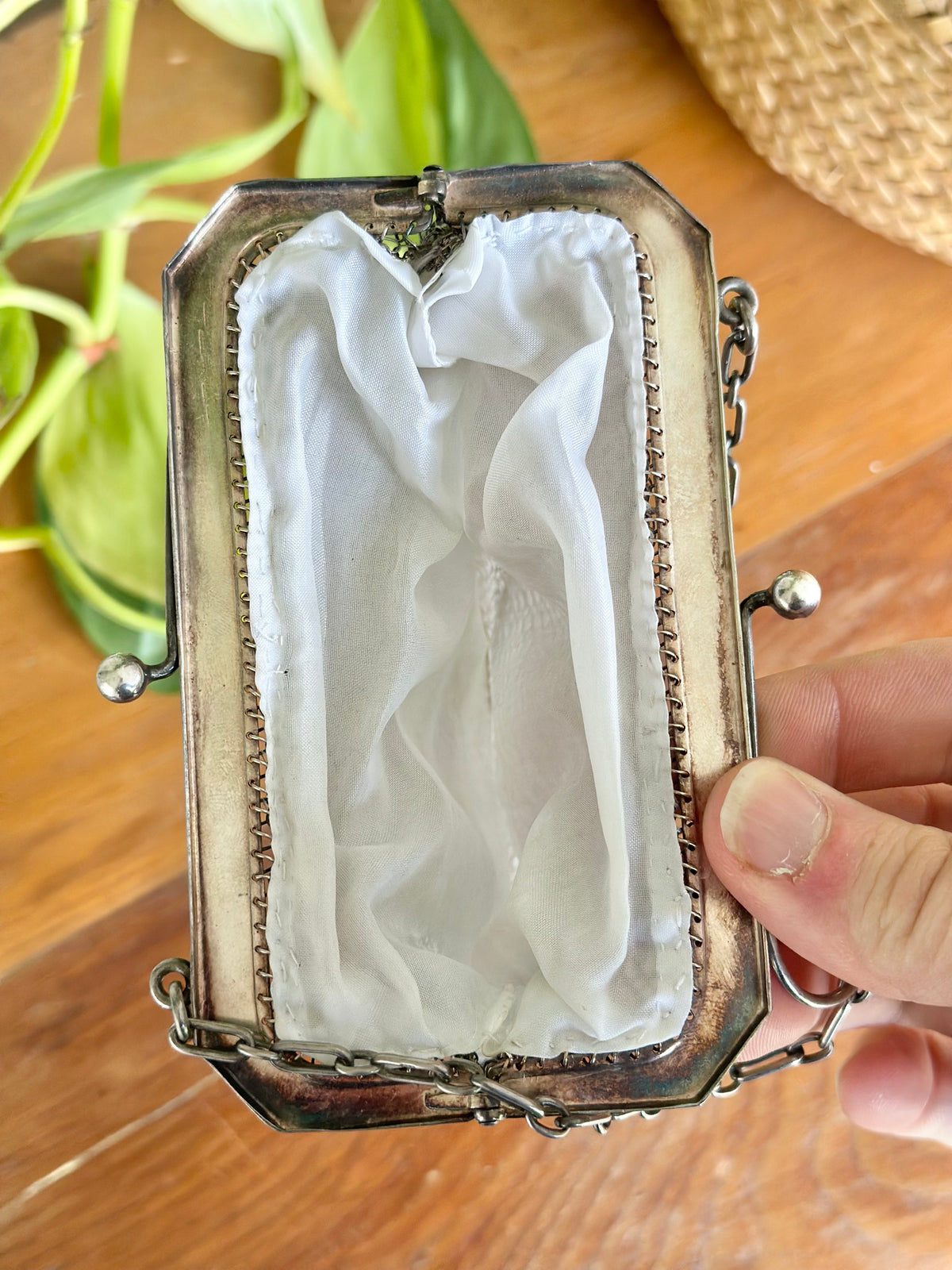 Edwardian Sterling Silver Chain Purse | Birmingham Import Mark 1911