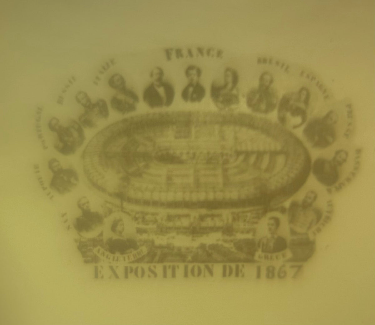 Paris Exposition Souvenir 1867 - Stanhope Picture Viewer | Antique Carved Bone Fist Pendant