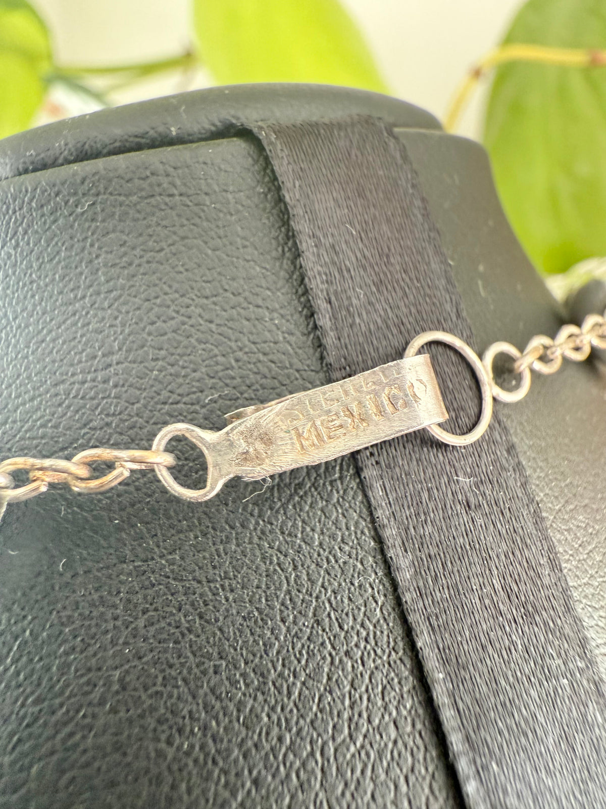 Vintage Mexican Sterling Silver Bead Necklace – 42.5cm, Marked