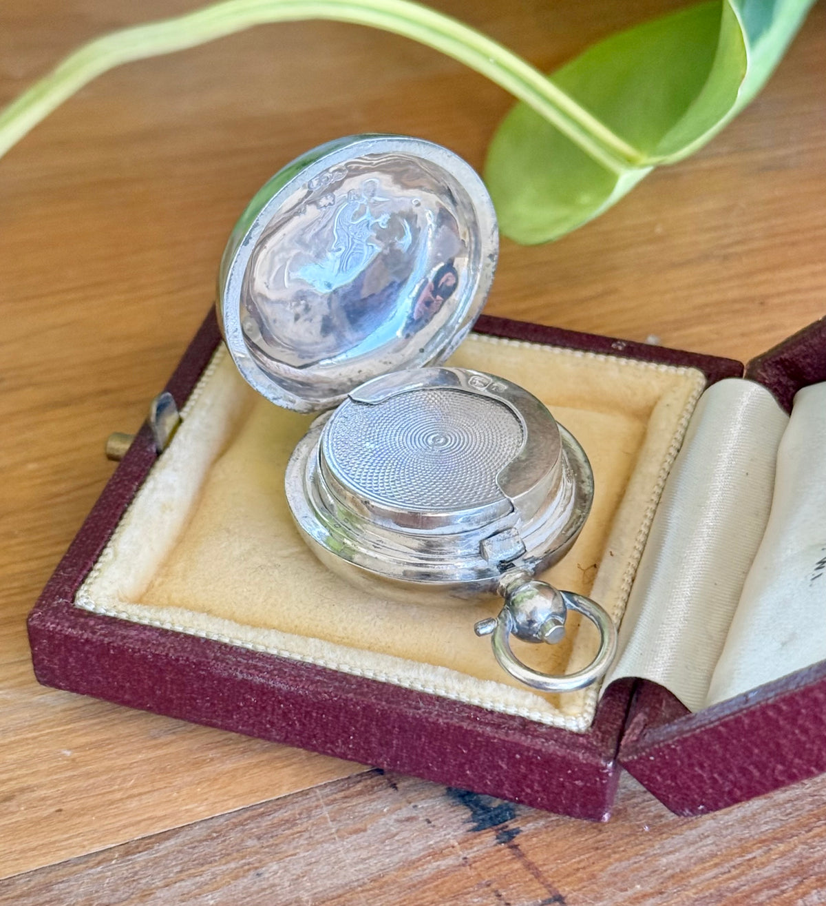 Hallmarked Silver Full Sovereign Case | Pendant Charm 1909 Birmingham