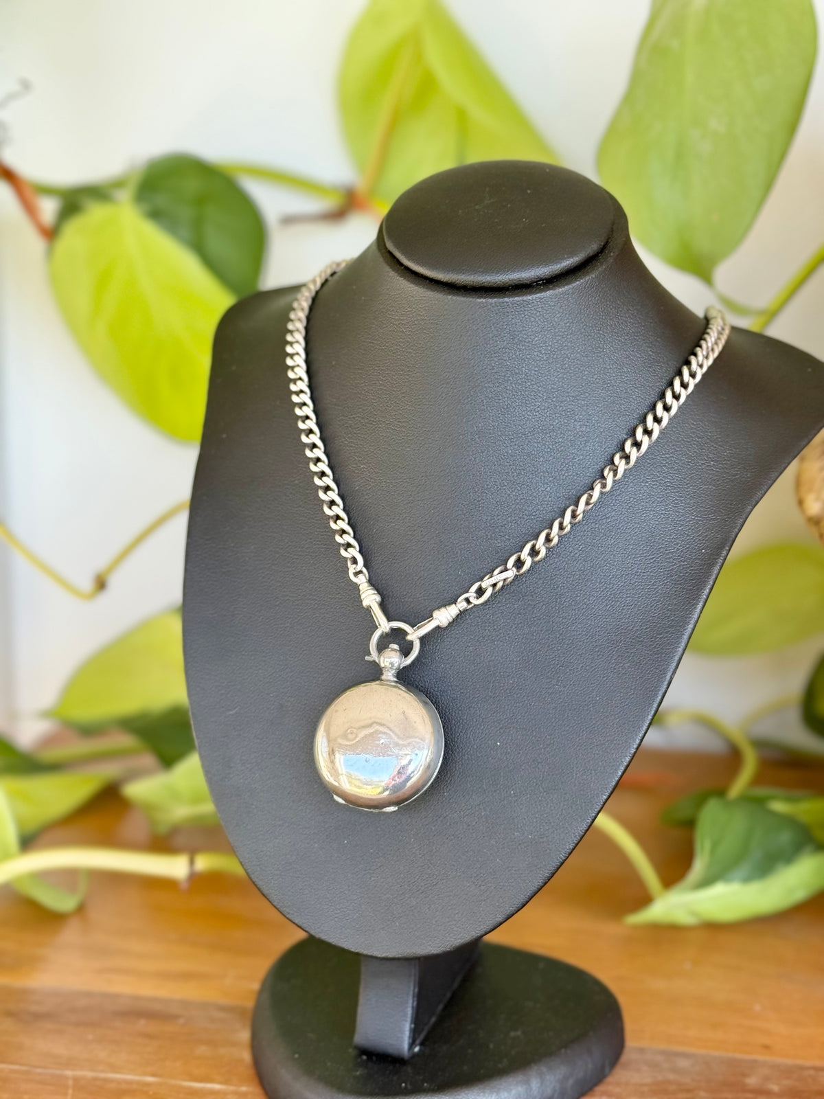 Hallmarked Silver Full Sovereign Case | Pendant Charm 1909 Birmingham