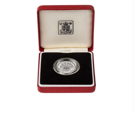 1986 United Kingdom Piedfort £1 Silver Proof Coin