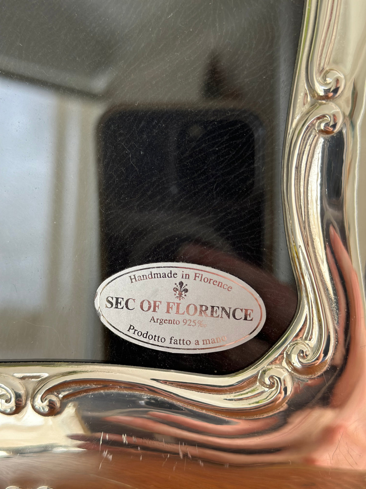 Fine Italian Sterling Silver Repousse Large Photo Frame | Sec of Florence