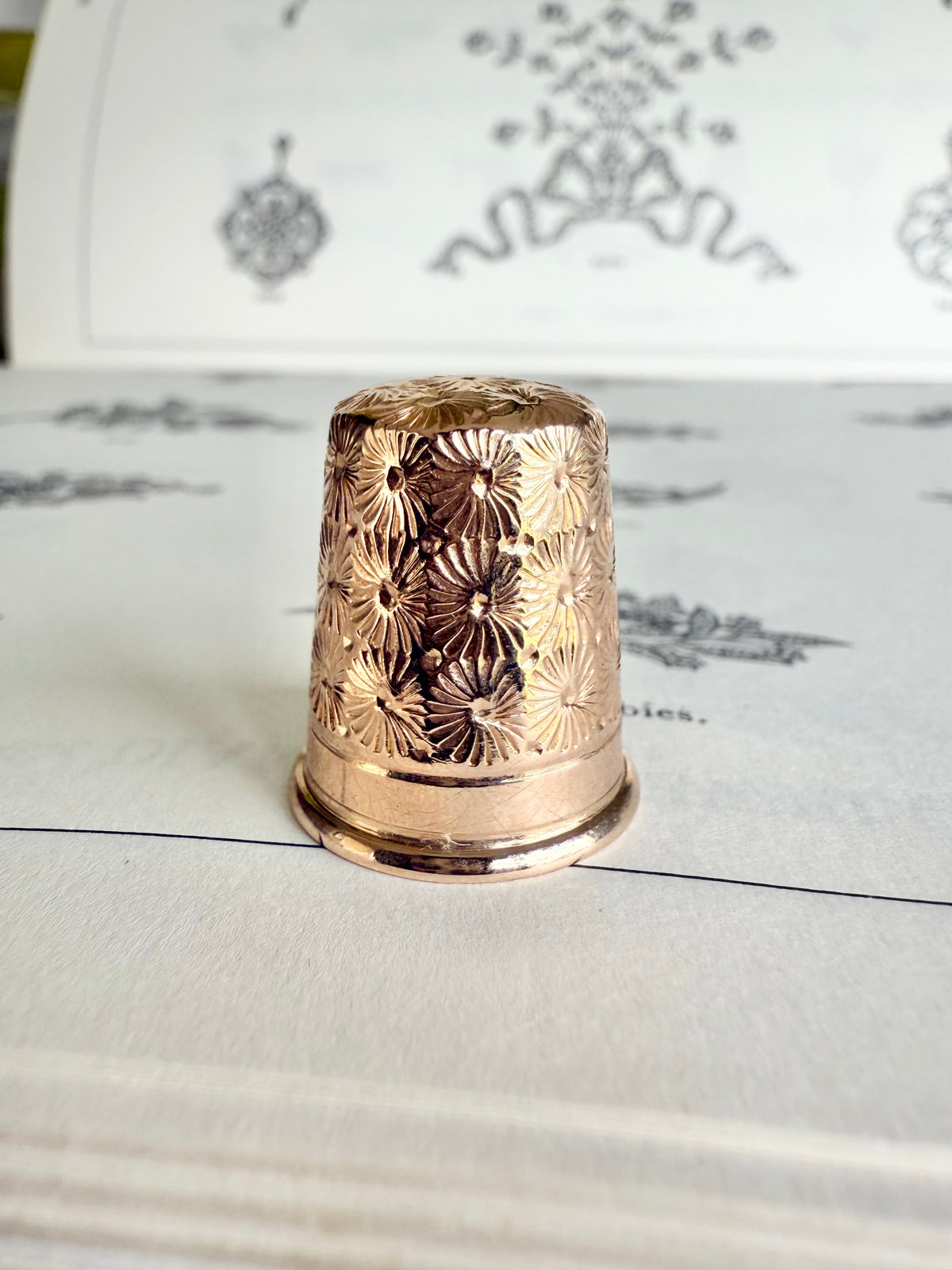 Antique Sewing Thimble | Solid 9ct Gold