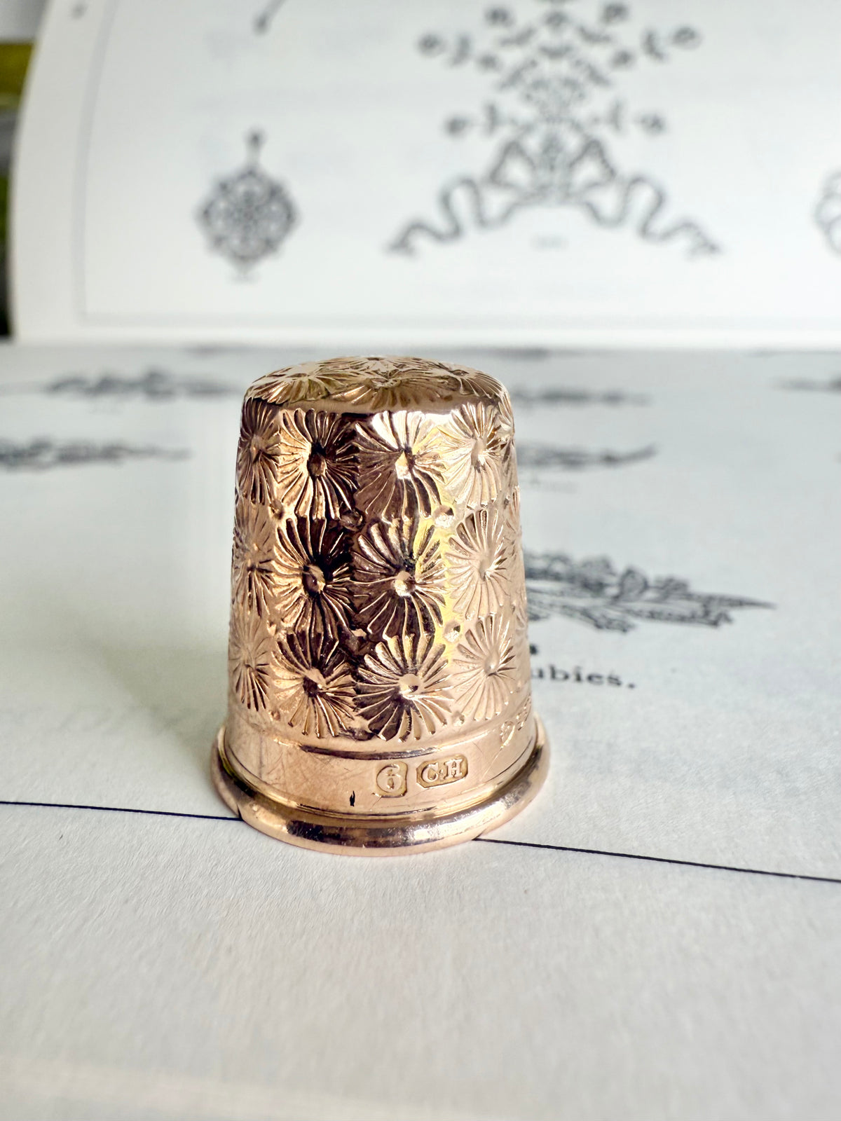 Antique Sewing Thimble | Solid 9ct Gold