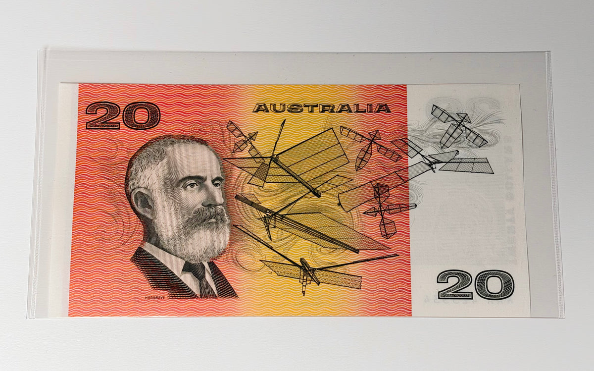 1993 Australian $20 Banknote – Fraser/Evans – AAA423334 – UNC