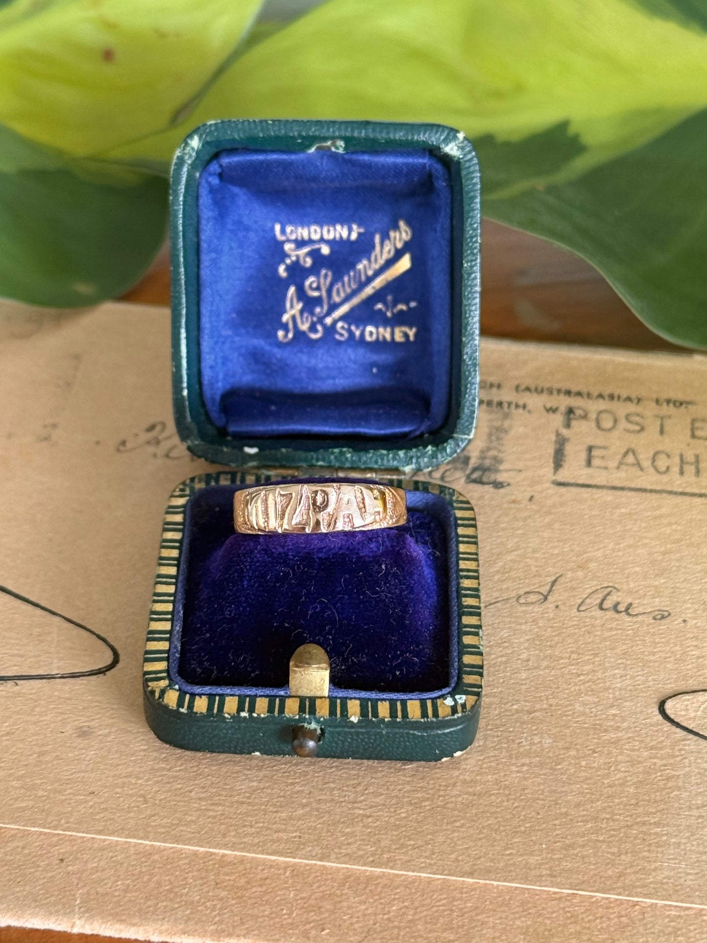 Edwardian Mizpah Ring – 1900 Birmingham Hallmarked, Size P